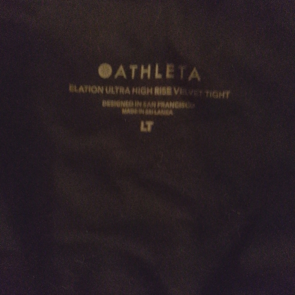 Athleta black velvet elation  Leggings - Picture 5 of 6